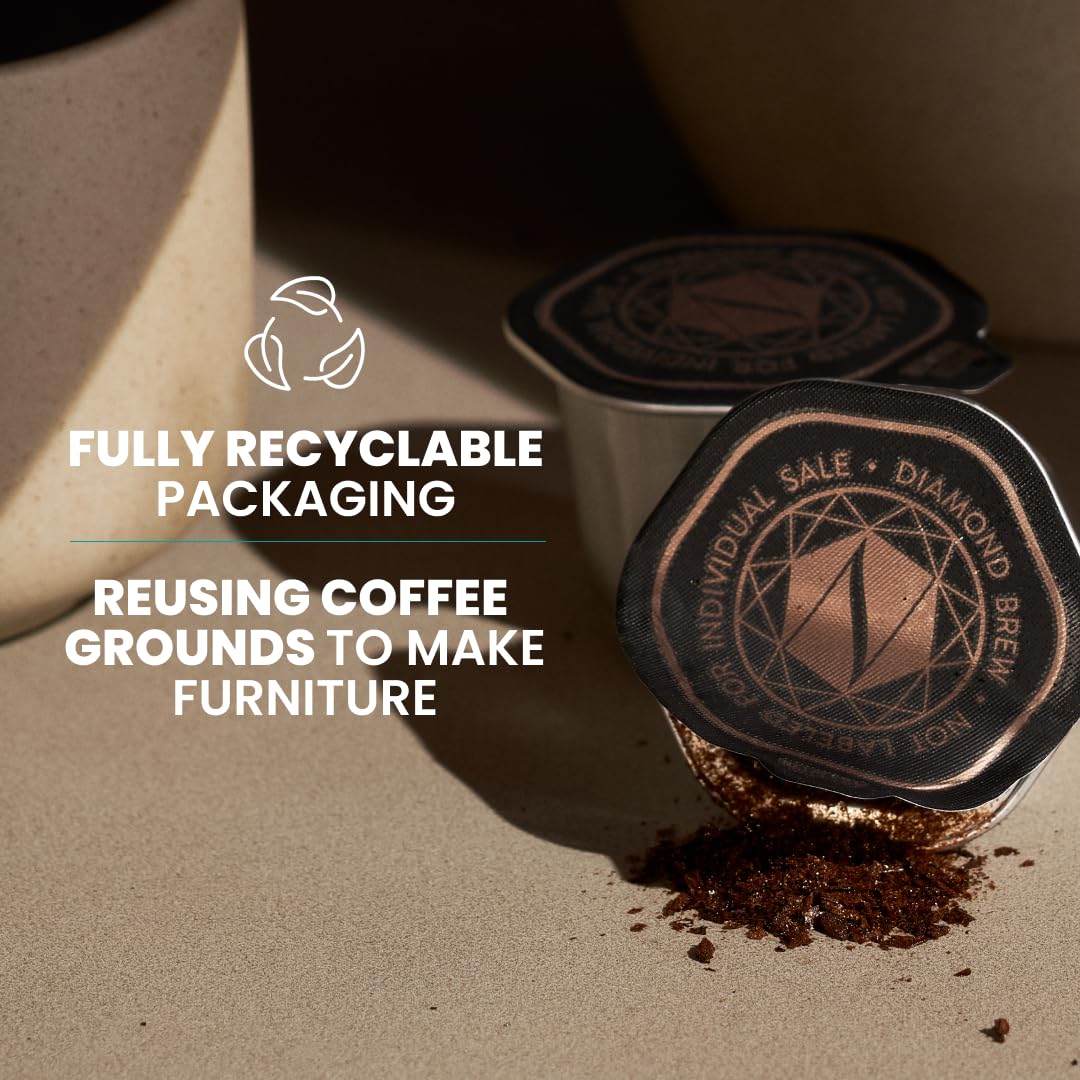 Diamond Brew upcycled coffee grounds ready for reuse in products