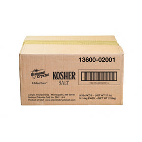 Diamond Crystal kosher salt granules closeup for even seasoning