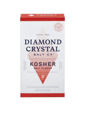 Diamond Crystal Kosher Salt front packaging shows new look and pure ingredients.