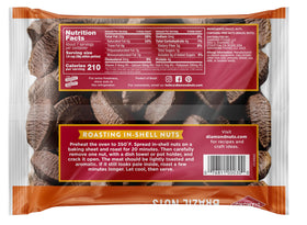 Diamond of California Brazil nuts in shell closeup highlights natural crunch and versatile use