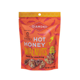 Diamond of California hot honey walnut snack nuts 4oz pack for on-the-go protein