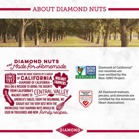 Diamond of California Sweet Maple Walnuts atop a fresh salad
