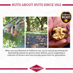 Diamond of California walnut salad topper add crunch and buttery flavor.
