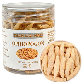 DIAN MAI HAO Ophiopogon herb packaging signals premium quality for traditional tea blends.
