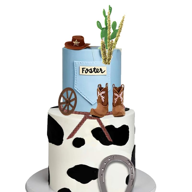 DiDida horseshoe decoration adds lucky accent to western party desserts