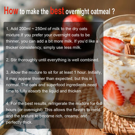 Diet Cooker 27g protein overnight oats showing protein per serving for sustained energy.
