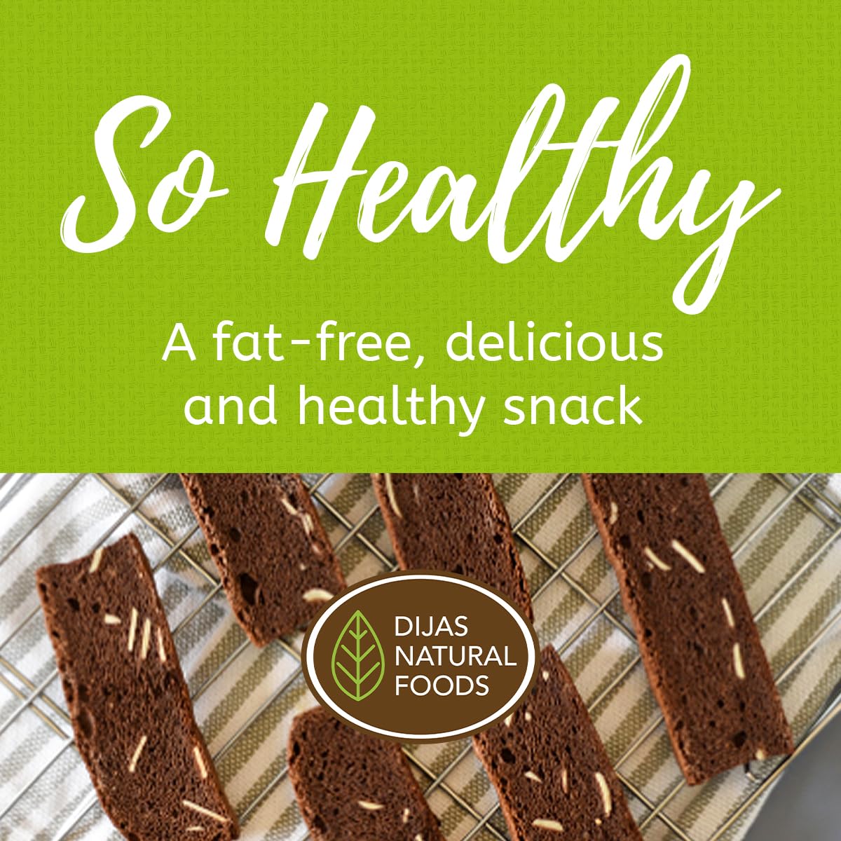 Dijas Chocolate Almond biscotti on a coffee table pairs well with morning coffee.