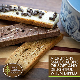 Dijas Natural Foods biscotti Chocolate Almond a light snack for any time