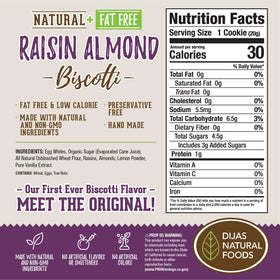 Dijas Natural Foods individually wrapped biscotti, perfect for on-the-go snacking