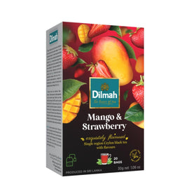 Dilmah Mango and Strawberry tea bags ready for a fruity afternoon break.