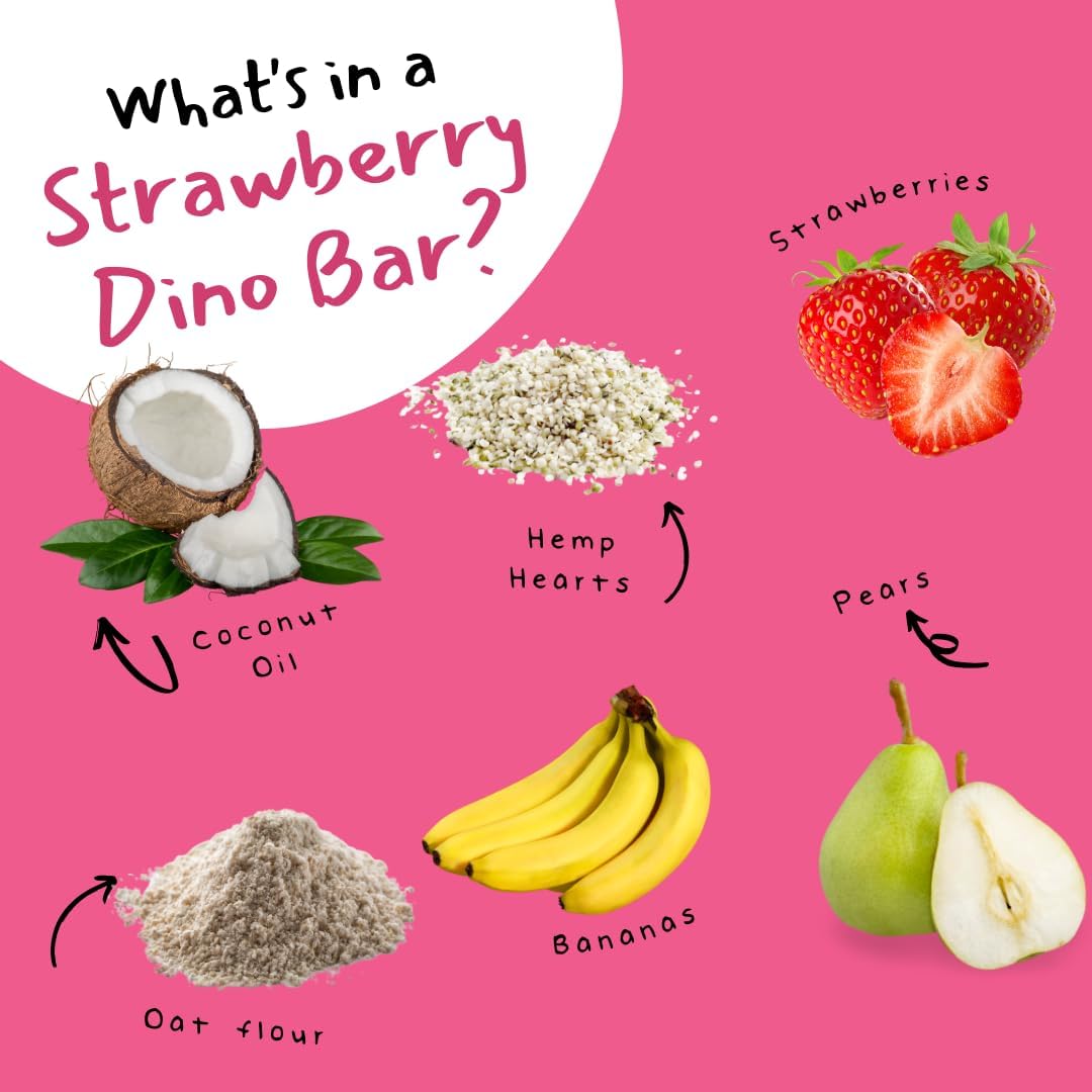 Dino Bars gluten-free symbol with bar in hand