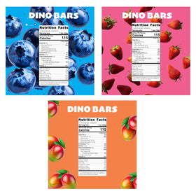 DINO BARS ingredients image showing oats and hemp hearts for texture.