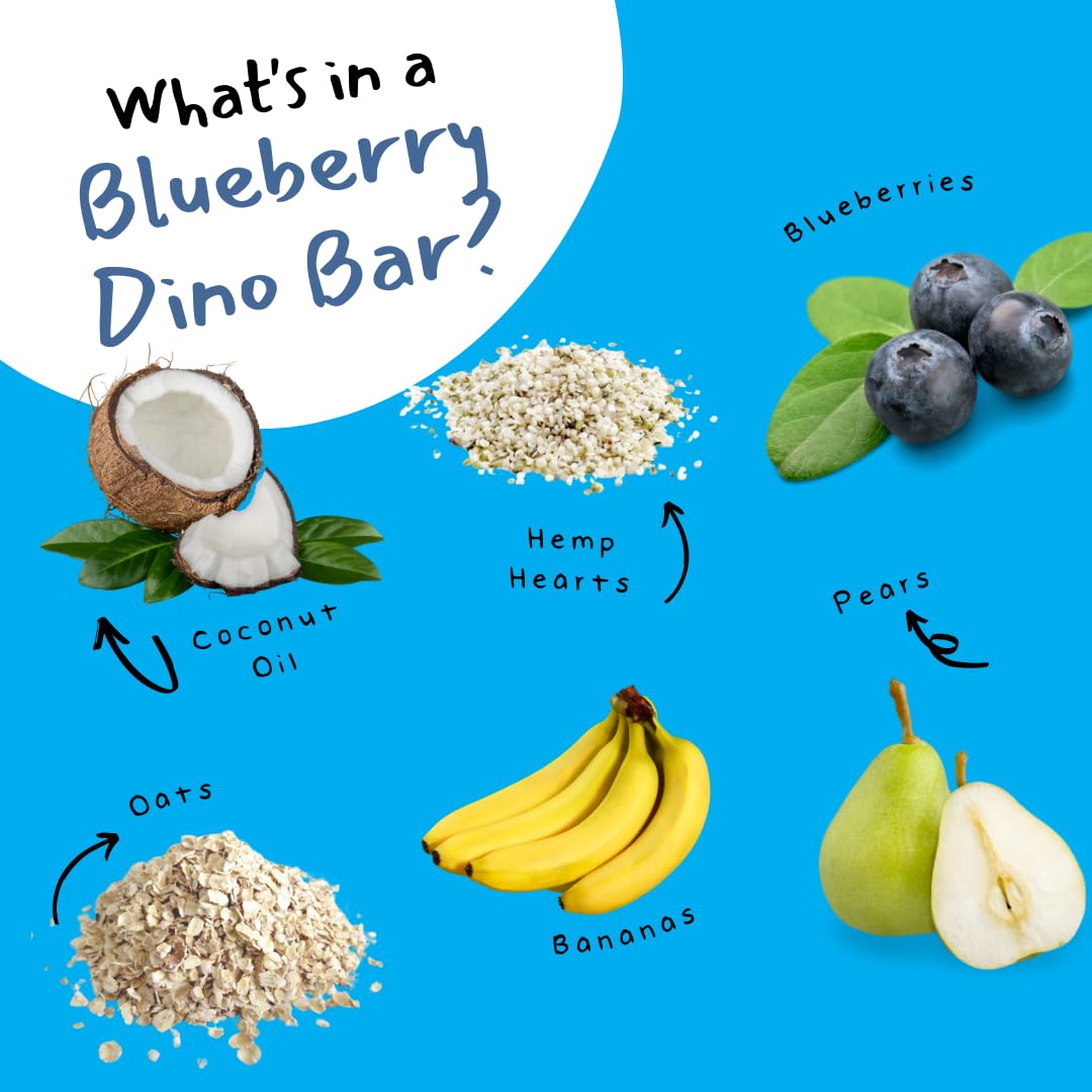 DINO BARS on-the-go pack, ready for busy mornings and travel.