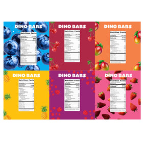 Dino Bars on-the-go snack pack showcases handy lunchbox option.