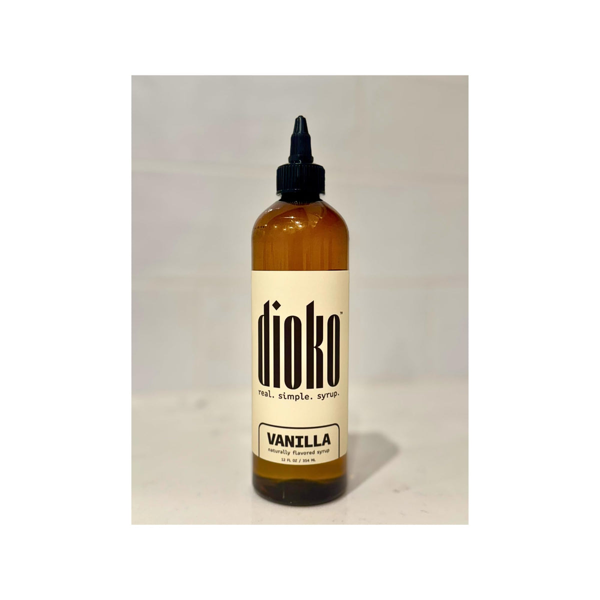 Dioko Vanilla Syrup perfect for cocktails and affogato-inspired beverages.