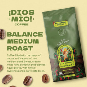 Dios Mio Coffee pods for quick single-serve brewing.