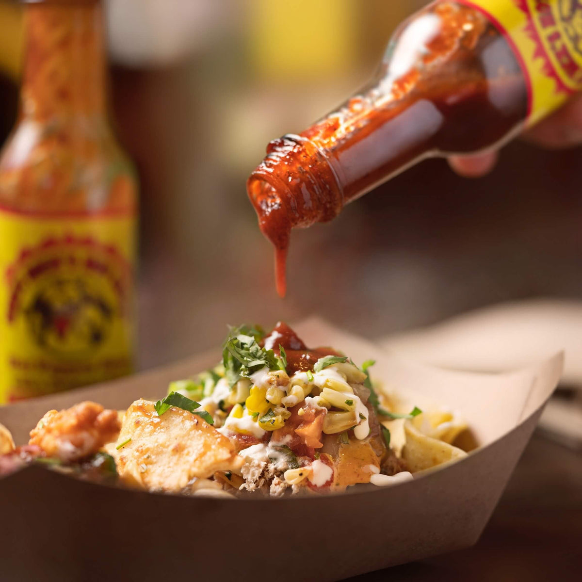 Dirty Dick's Original Hot Sauce fruit-spice blend pairs with seafood bowls for balance.