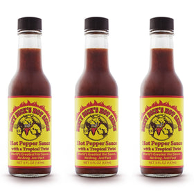 Dirty Dick's Original Hot Sauce pack bottle front shows bold flavor ready to elevate meals.