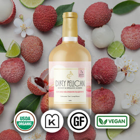 Dirty Pelican Lychee Blossom lemon rind and steam for vibrant aroma