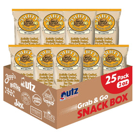 Dirty Potato Chips sea salt 2oz bag front, ideal for on-the-go snacking.