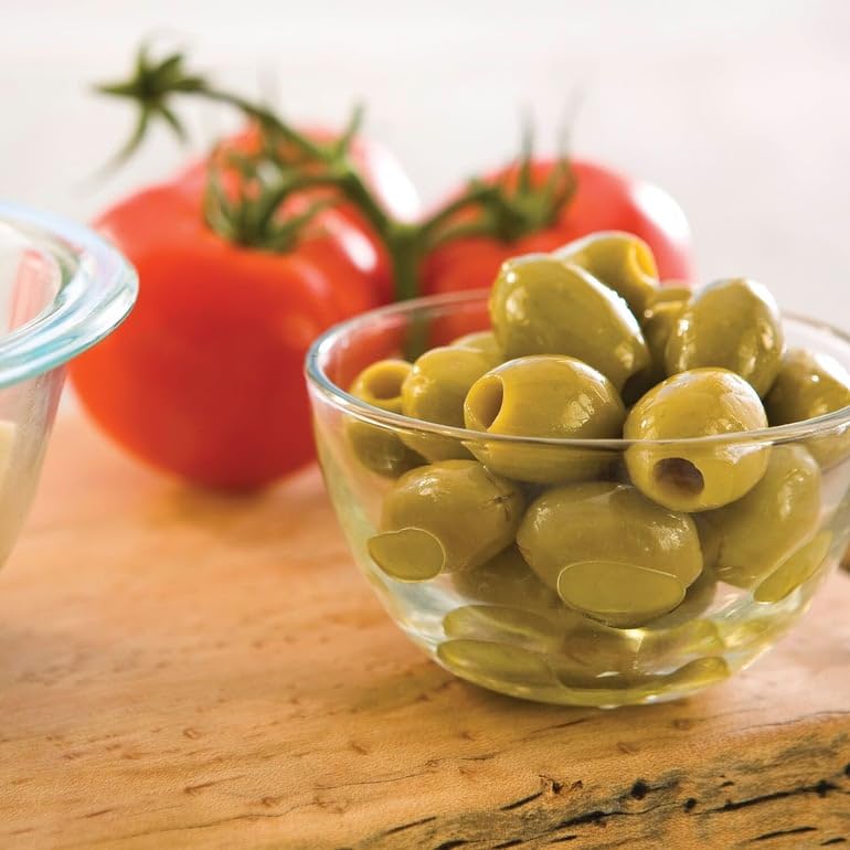 Divina Organic Green Olives with smooth buttery finish for Mediterranean dishes.