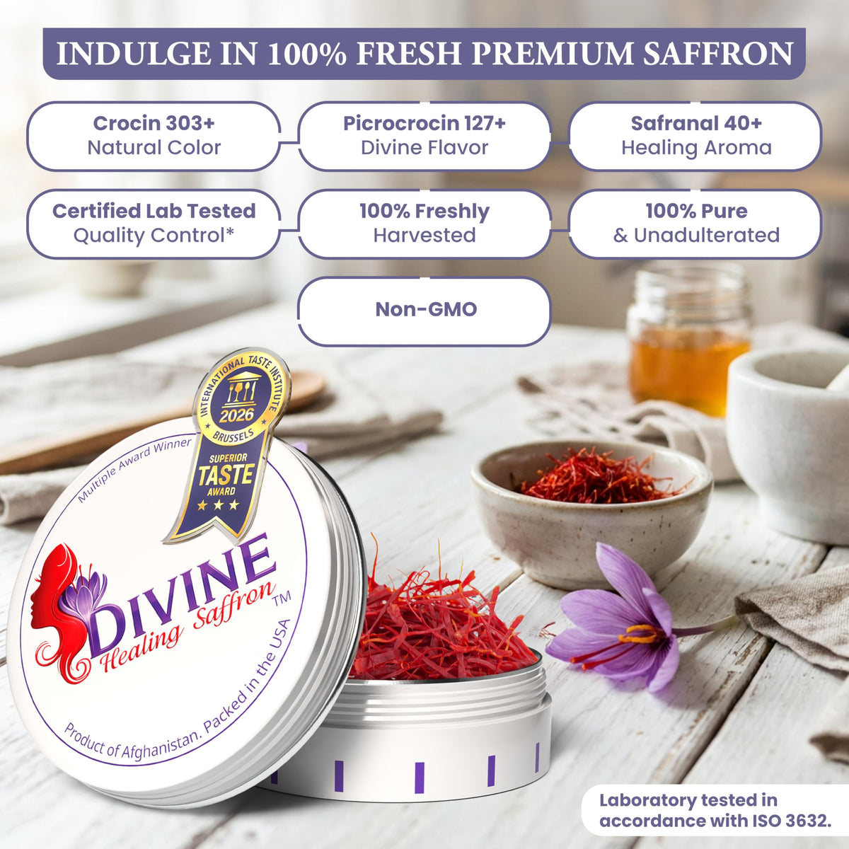 Divine Healing Saffron golden rice dish inspires vibrant color and flavor