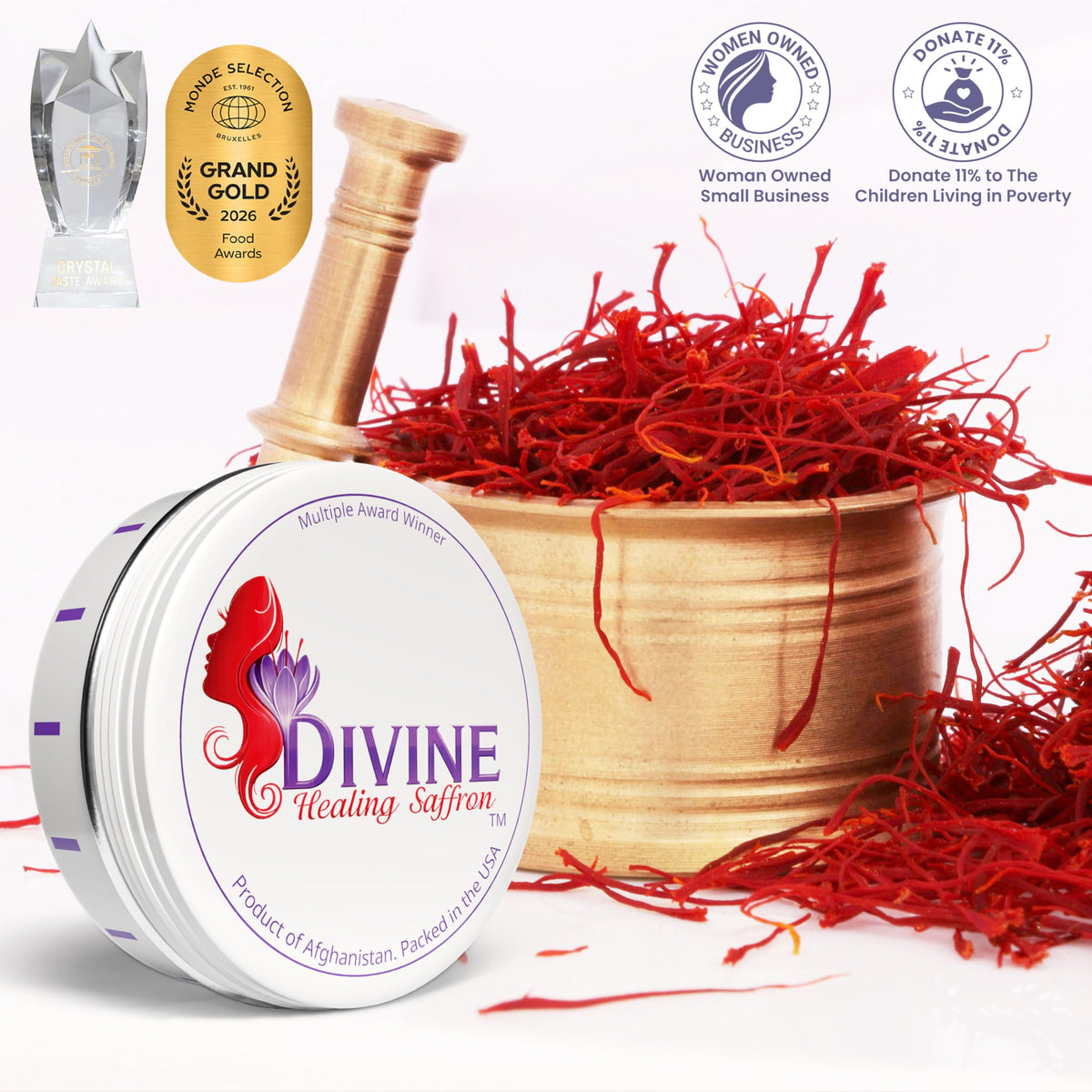 Divine Healing Saffron paella dish with deep saffron coloration