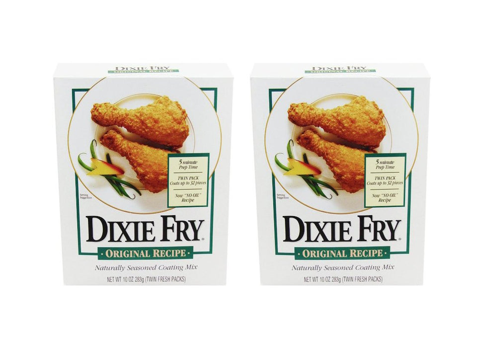 Dixie Fry pack of two 10 oz boxes, ready for quick crispy coatings.