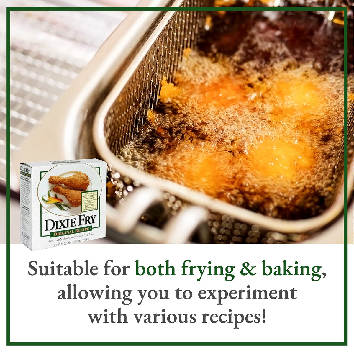 Dixie Fry pork chops breading, for sturdy coated fillets.