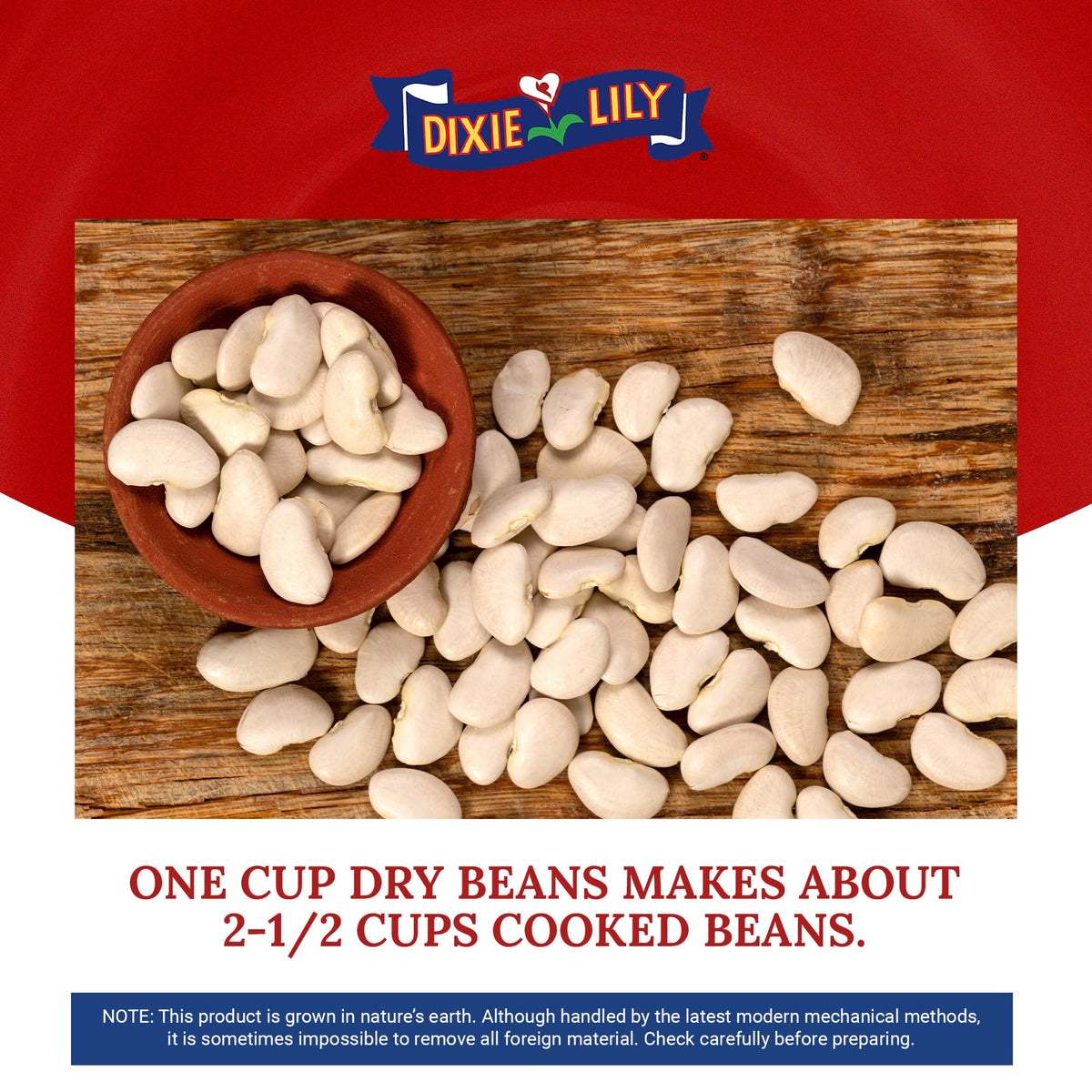 Dixie Lily three-pack provides pantry-ready dried beans.