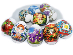 Diximus orthodox ornament sleeves adding cultural flair to eggs