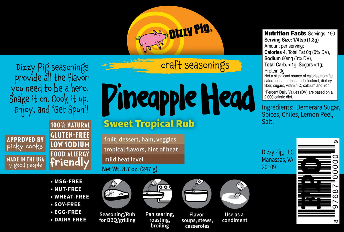 Dessert plate featuring Pineapple Head on kettle corn.