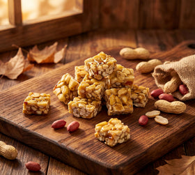 DM Sweets 1lb resealable bag keeps freshness for home or office snacking.