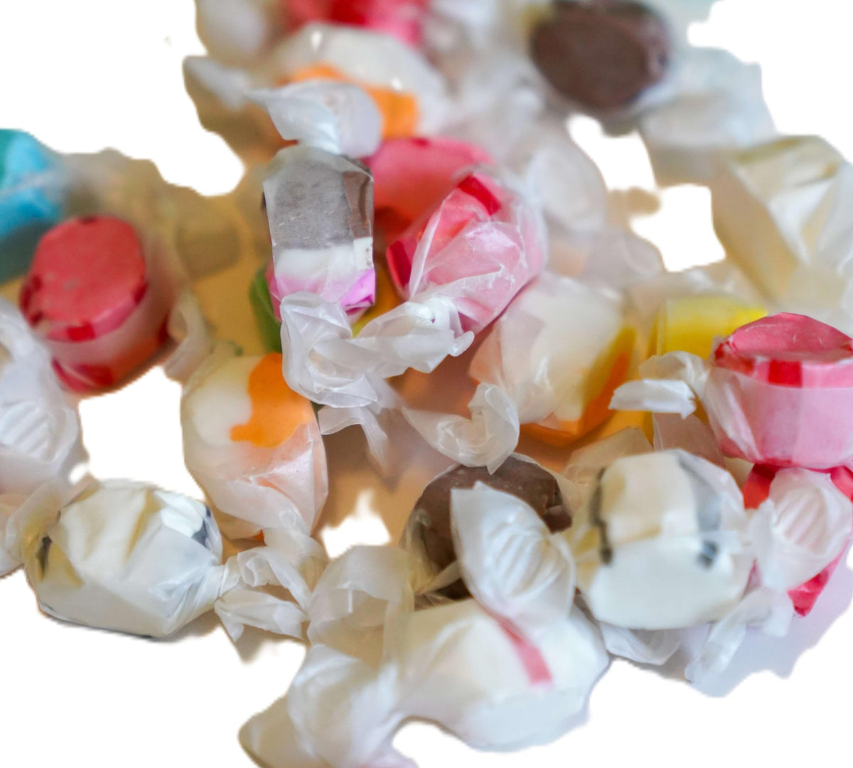 DM Sweets Vanilla taffy close-up—classic flavor pairs with baked goods.