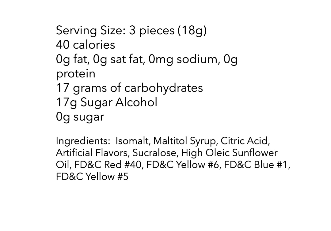 DM Sweets Assorted Sugar Free Fruit Candy Buttons — a sugar-free option that fits on desks or lunchboxes.