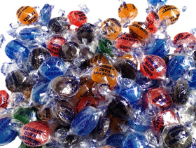 DM Sweets Assorted Sugar Free Fruit Candy Buttons — blueberries, blackberries, and raspberries hint at berry richness.