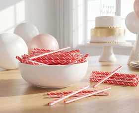 DM Sweets Cherry Sour Powder Straws in bulk ideal for goody bags