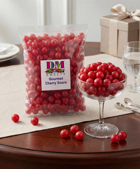 DM Sweets Cherry Sours Balls used for baking and decorating desserts