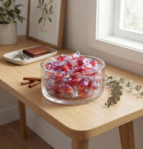 DM Sweets cinnamon hard candy bowl display at a party