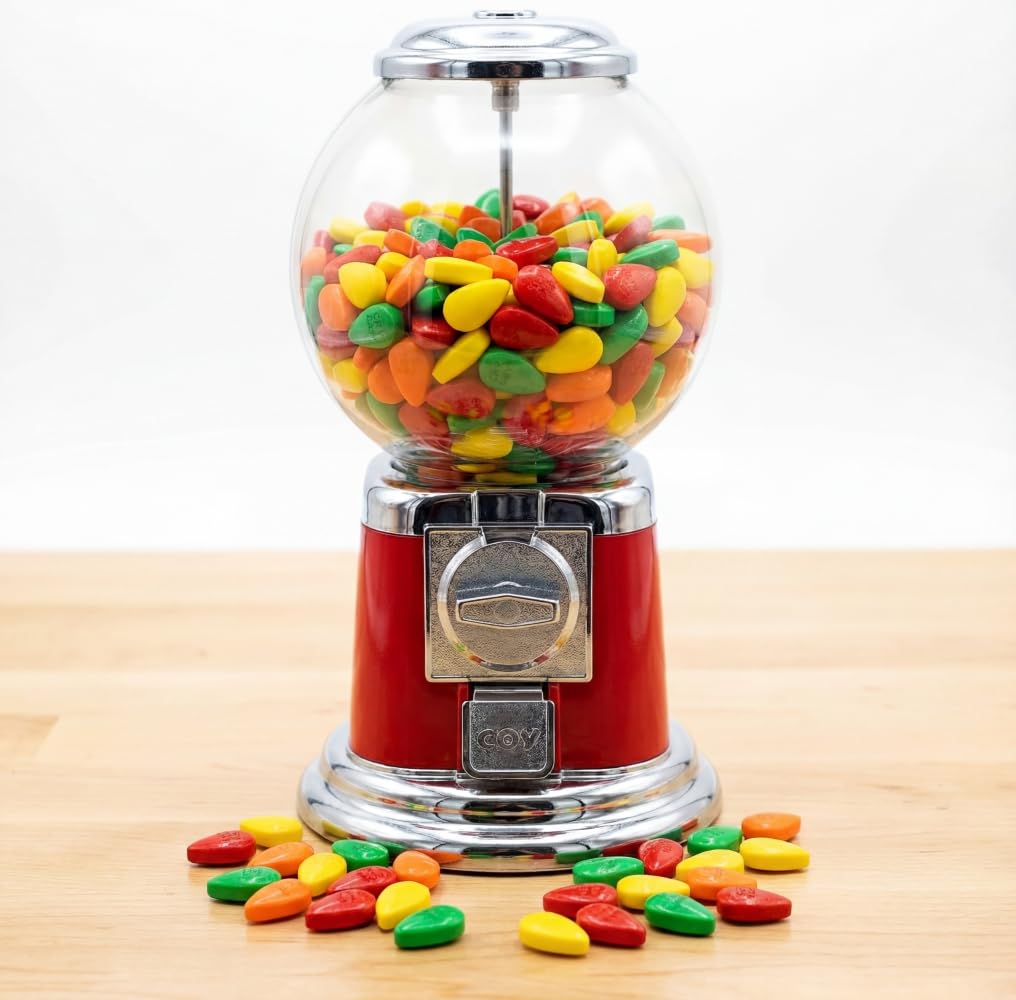 DM Sweets orange tear-drop candy adds colorful variety to tables.