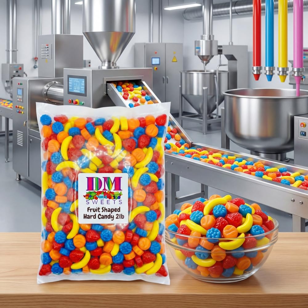 DM Sweets blueberry fruit-shaped candy, colorful bites for vending