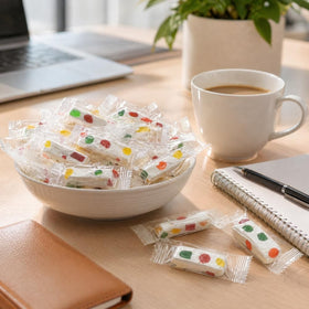 DM Sweets Jube Nougats 1lb bulk packs for easy refills.