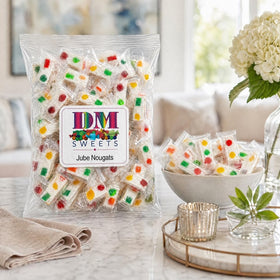 DM Sweets Jube Nougats assorted flavors brighten gift baskets.