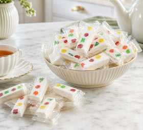 DM Sweets Jube Nougats colorful fruity flavors ideal for party bowls.