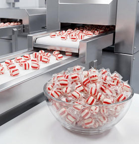 DM Sweets Peppermint Puff wrappers keep breath fresh and sharing easy.