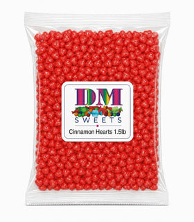 DM Sweets Red Hot Cinnamon Heart glossy shell close-up for bold flavor.