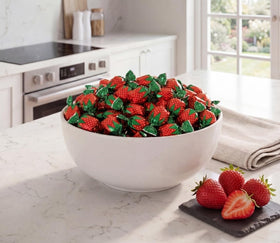 DM Sweets Strawberry Bon Bons offer fruity sweetness with a crisp shell.