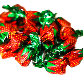DM Sweets Strawberry Bon Bons with chewy center perfect for gift baskets and concessions.