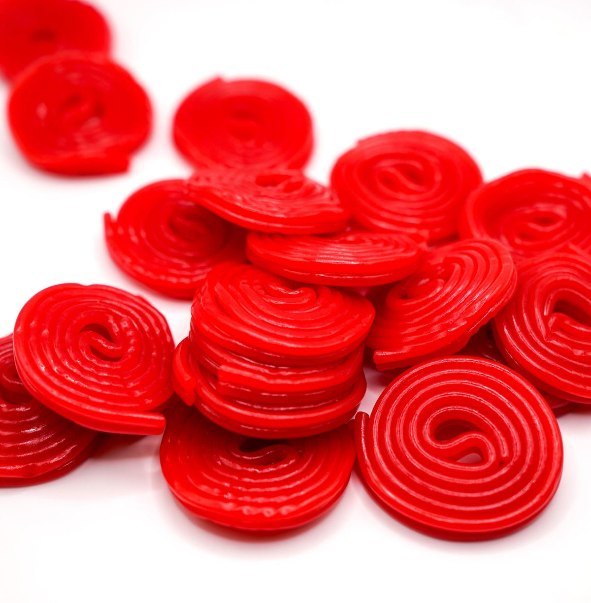 Gift basket featuring DM Sweets strawberry licorice wheels