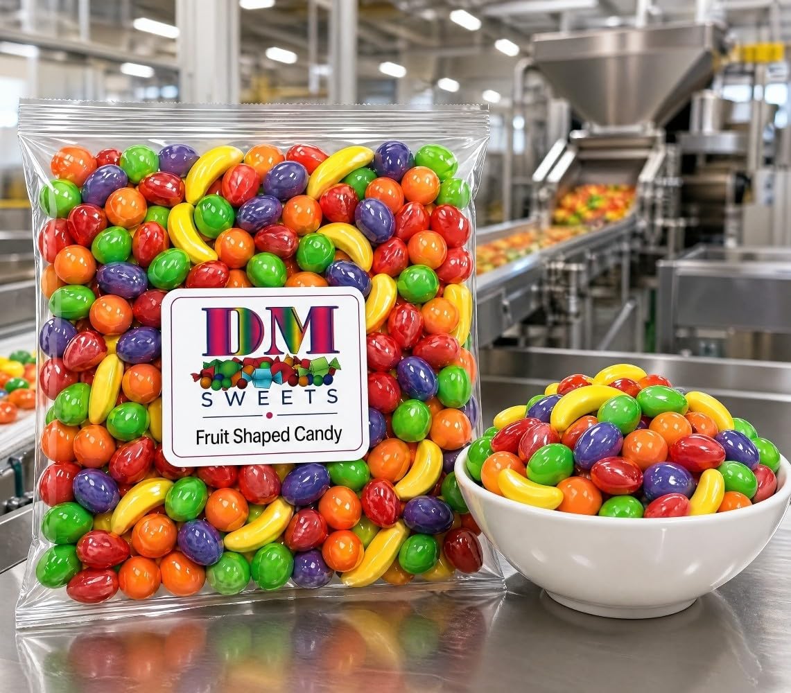 DM Sweets strawberry-shaped candy ideal for party bowls and gifts